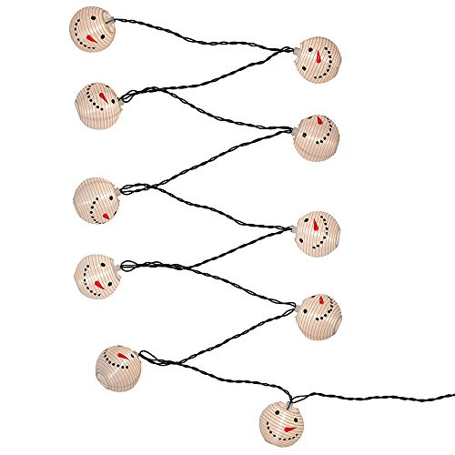 Kurt Adler 10-Light Snowman Lantern Light Set