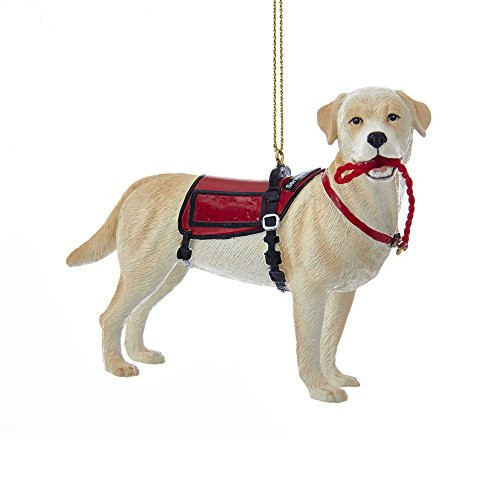 Kurt S. Adler Kurt Adler 4.5-Inch Resin Service Dog Ornament