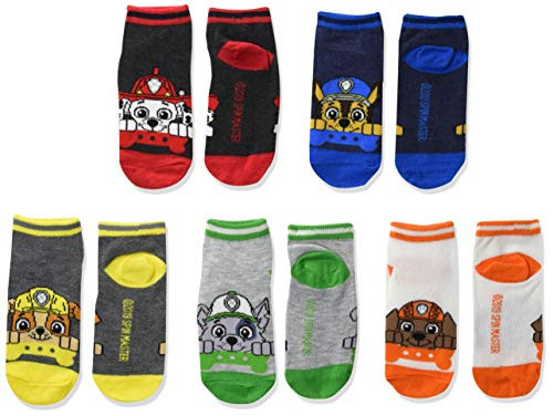 Nickelodeon boys Paw Patrol 5 Pack No Show Casual Sock Assorted Neutral Shoe Size 4-8 US Nickelodeon boys Paw Patrol 5 Pack No Show Casual Sock Assorted Neutral Shoe Size 4-8 US