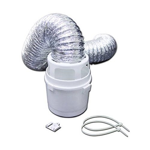 Lambro Industries 211L Dryer Lint Trap with Lama Flexible or Flex Duct  4-In. X 5-Ft. Dryer Vent Accessories