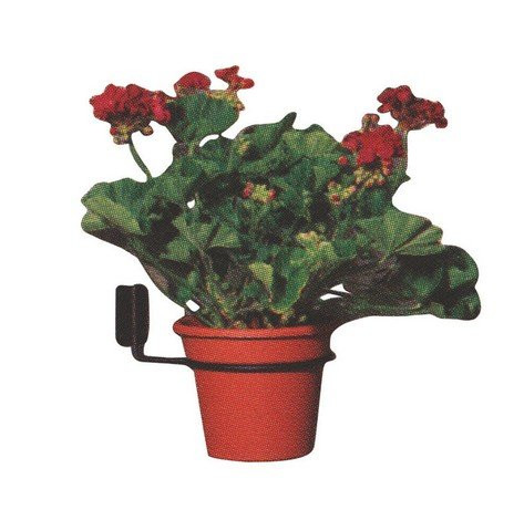 Panacea Pot Holder 8 - 10  inch Wrought Iron Black