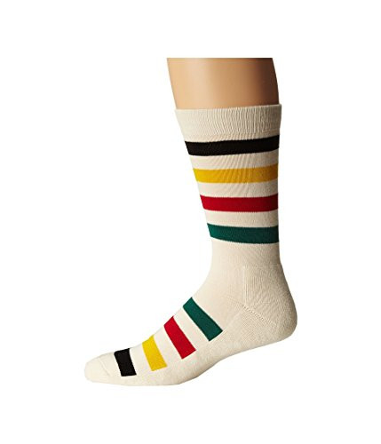 Pendleton Men s National Park Crew Sock  Glacier Stripe  Sock Size 10-13 Shoe Size  6-12