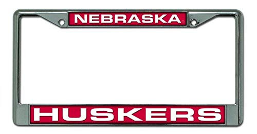 Rico Nebraska Cornhuskers Official NCAA 12 inch x 6 inch Metal License Plate Frame Industries