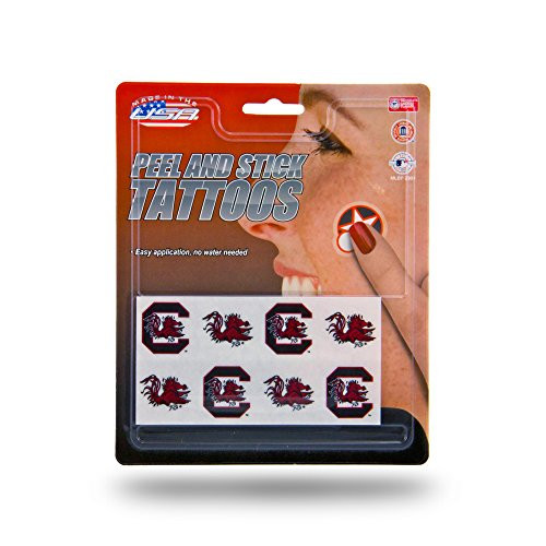 NCAA Rico Industries Face Tattoos 8-Piece Set South Carolina Fighting Gamecocks NCAA Rico Industries Face Tattoos 8-Piece Set South Carolina Fighting Gamecocks