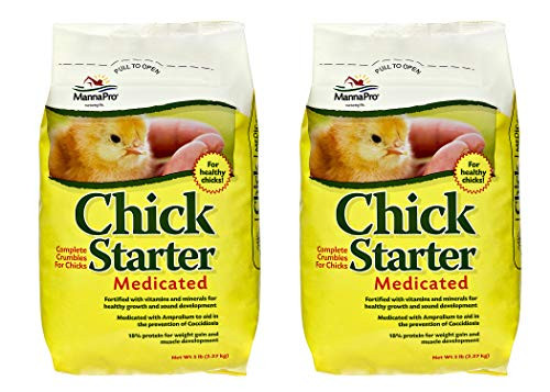 Manna Pro Chick Medicated  5 Pounds -Pack of 2-