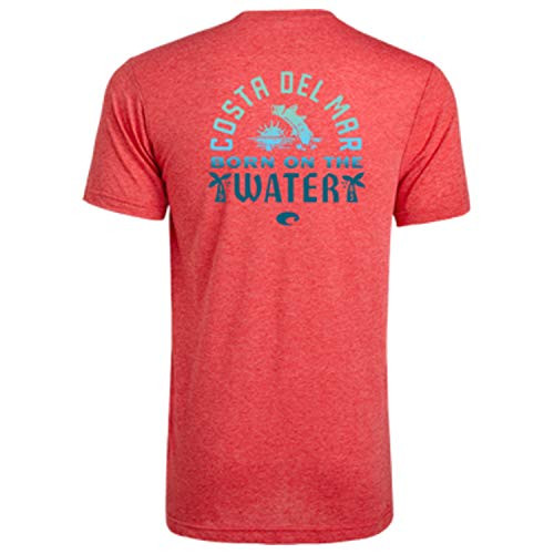 Costa Del Mar - Bahia Blend - Red Heather-Medium Short Sleeve T-Shirt