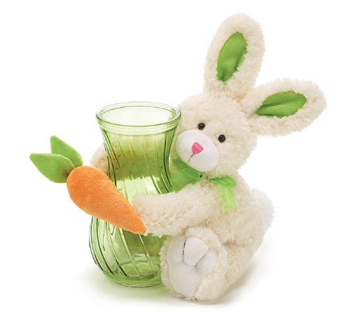 Burton  and  Burton 16 inch Plush Easter Bunny Large Vase Holder