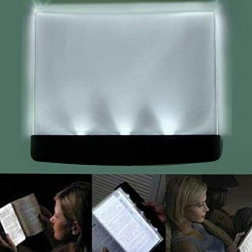 Flat Reading Light XUNMEI LED Flat Night Light Book Light LED Light Wedge Eyes Protect Panel Book Reading Lamp Paperback Night Vision