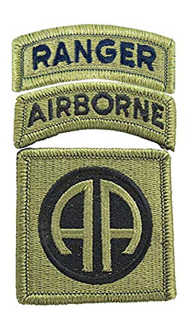 82nd Airborne Division OCP Patch with Airborne and Ranger Tab 82nd Airborne Division OCP Patch with Airborne and Ranger Tab