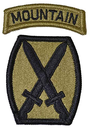 10th Infantry Division With Mountain Tab OCP Patch