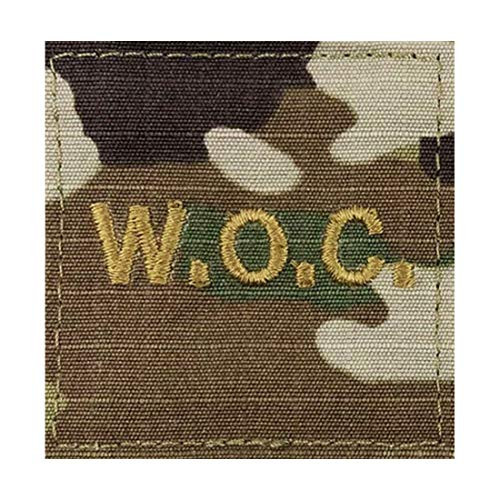 Army Warrant Officer Candidate WOC Scorpion OCP Rank Insignia With Fastener- GOLD WOC