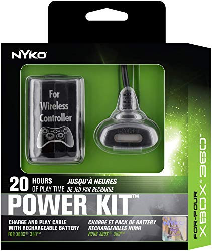 Nyko Power Kit - Rechargeable Battery with Charge Cable for Xbox 360