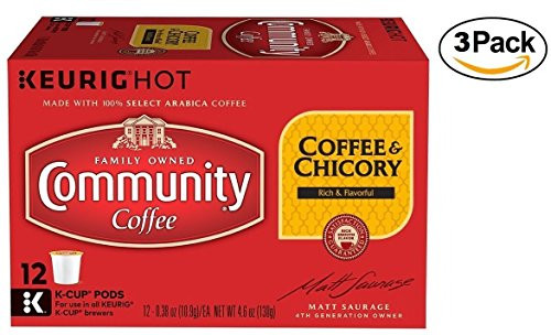 Community Coffee New Orleans Blend Coffee & Chicory Single-Serve K-Cups, 36 Count Community Coffee New Orleans Blend Coffee & Chicory Single-Serve K-Cups, 36 Count