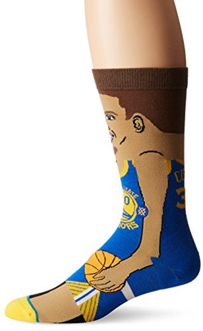 Stance Men s S. Curry Crew Sock  Blue  L