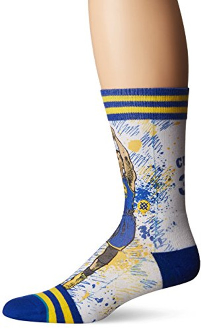 Stance Men s Tf Curry Crew Sock  Blue  L