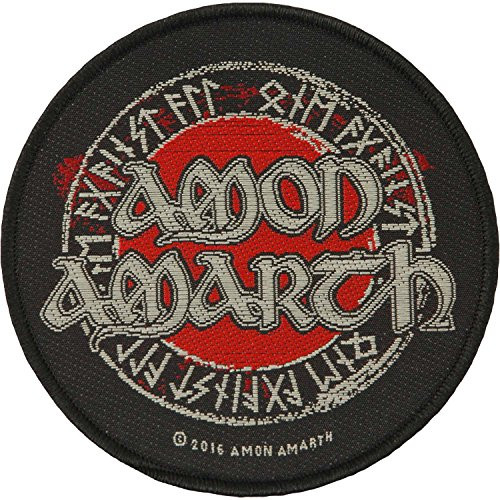 Amon Amarth Men s Runes Woven Patch Black