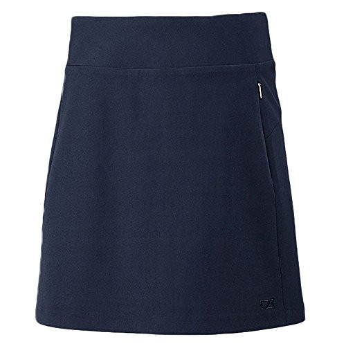 Cutter  and  Buck Women s Moisture Wicking 50 Plus  UPF Pacific Pull-on Skort with Pockets  Liberty Navy  Medium