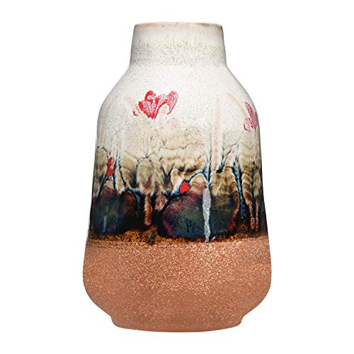 Bloomingville Multi Color Reactive Glaze Hand Painted Stoneware Vase Bloomingville Multi Color Reactive Glaze Hand Painted Stoneware Vase