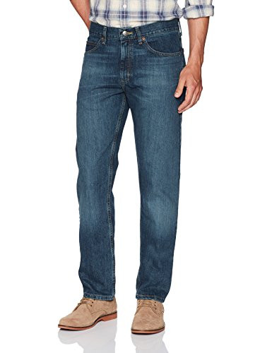 Lee Men s Regular Fit Straight Leg Jean  Silo  34W x 32L