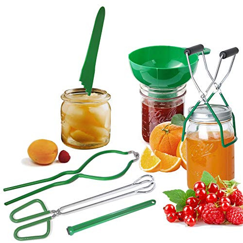 6 Piece Canning Kit Include Jar Lifter Canning Funnel Canning Tongs Lid Lifter Bubble Popper Canning Supplies Starter Kit Canning Tools 6 Piece Canning Kit Include Jar Lifter Canning Funnel Canning Tongs Lid Lifter Bubble Popper Canning Supplies Starter Kit Canning Tools