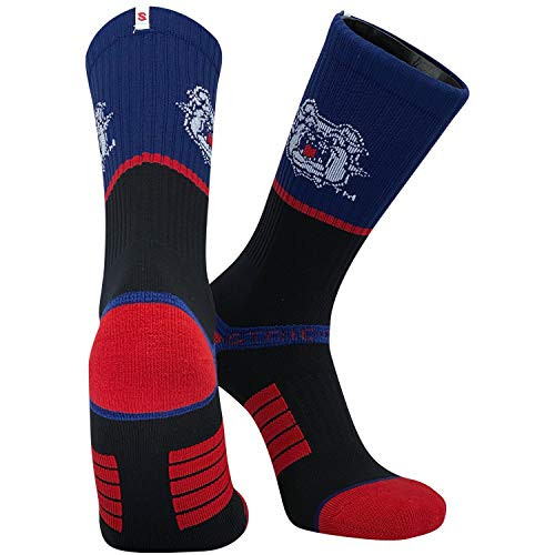 Strideline Fresno State Bulldogs Blue Black NCAA Licensed Crew Socks