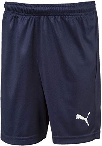PUMA mens Liga Core Shorts Youth  Peacoatpuma White  X-Large US