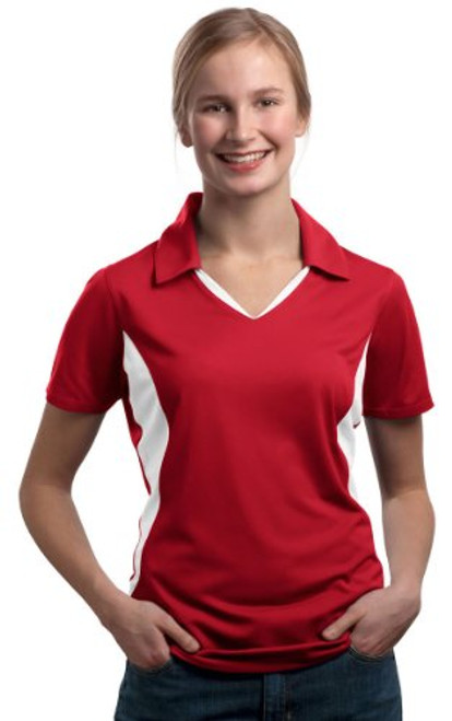 SPORT-TEK Ladies Side Blocked Micropique Sport-Wick Polo F20