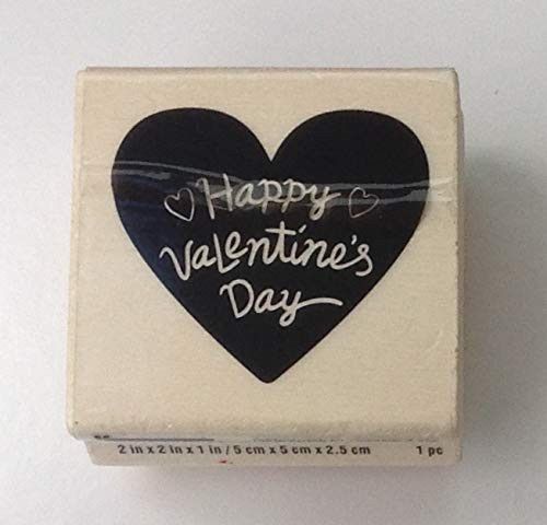 Craft Smart Happy Valentine s Day Wood Mounted Rubber Stamp