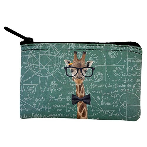 Giraffe Geek Math Formulas Coin Purse Multi Standard One Size