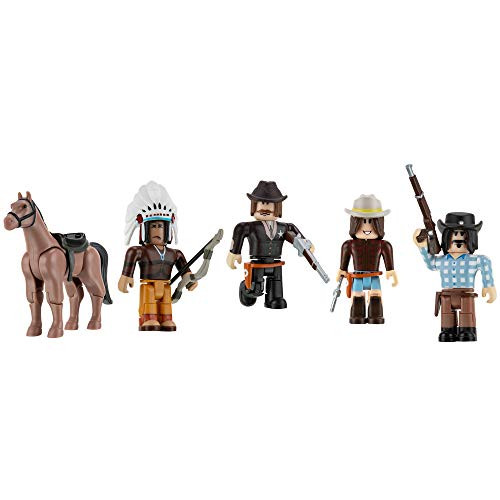 Roblox Action Collection - The Wild West Five Figure Pack -Includes Exclusive Virtual Item- Roblox Action Collection - The Wild West Five Figure Pack -Includes Exclusive Virtual Item-