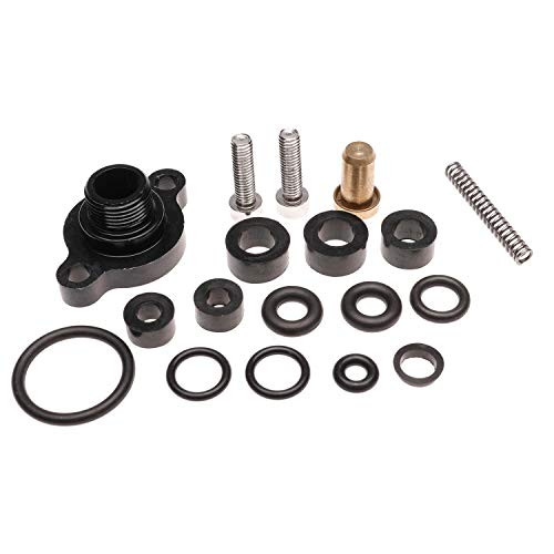 Fuel Relief Pressure Regulator Valve Cap Spring Seal Kit for Ford 7.3 7.3L Powerstroke Diesel 1999 2000 2001 2002 2003