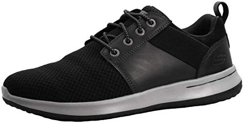 Skechers Men s Delson-Brant Sneaker  Black  11 M