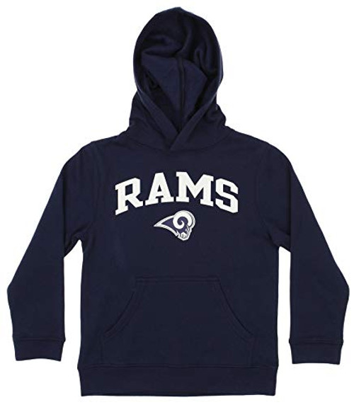 Outerstuff NFL Youth Boys -4-18- Team Color Fleece Hoodie Los Angeles Rams Large -10-12- Outerstuff NFL Youth Boys -4-18- Team Color Fleece Hoodie Los Angeles Rams Large -10-12-