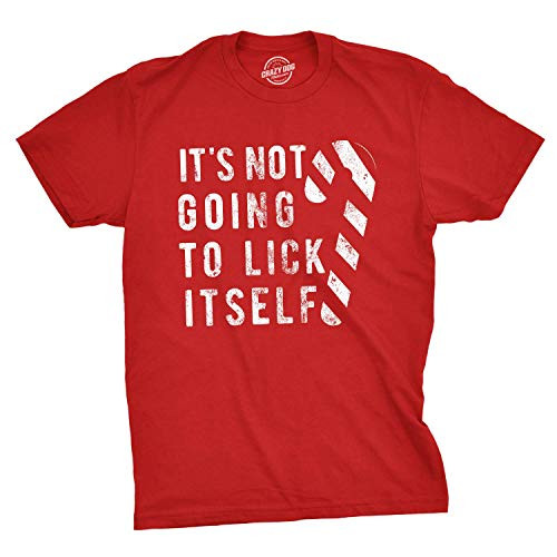 Mens Its Not Going to Lick Itself T Shirt Funny Offensive Sarcastic Christmas -Red- - 3XL Mens Its Not Going to Lick Itself T Shirt Funny Offensive Sarcastic Christmas -Red- - 3XL