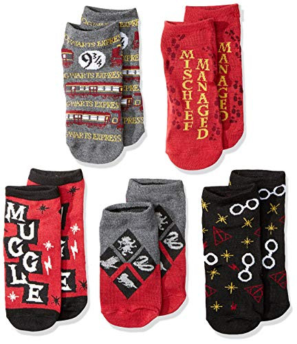 Harry Potter Muggle Hogwarts Express 5 Pack Low Cut Adult Socks