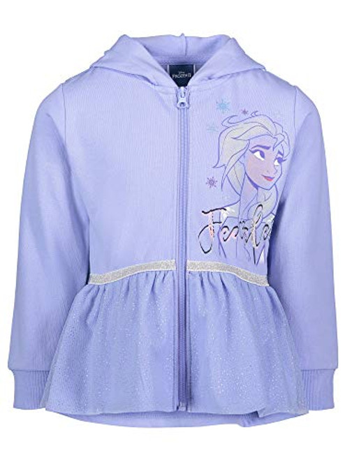 Disney Frozen Queen Elsa  Princess Anna Little Girls Costume Hoodie Blue 6-6X