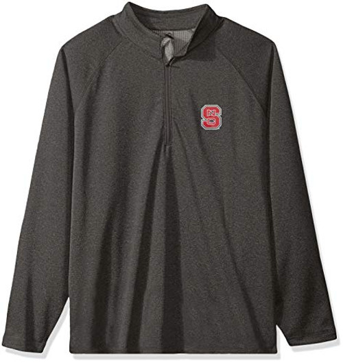 Ouray Sportswear NCAA North Carolina State Wolfpack Men s Quest 1 4 Zip Hood Athletic Heather Medium Ouray Sportswear NCAA North Carolina State Wolfpack Men s Quest 1 4 Zip Hood Athletic Heather Medium