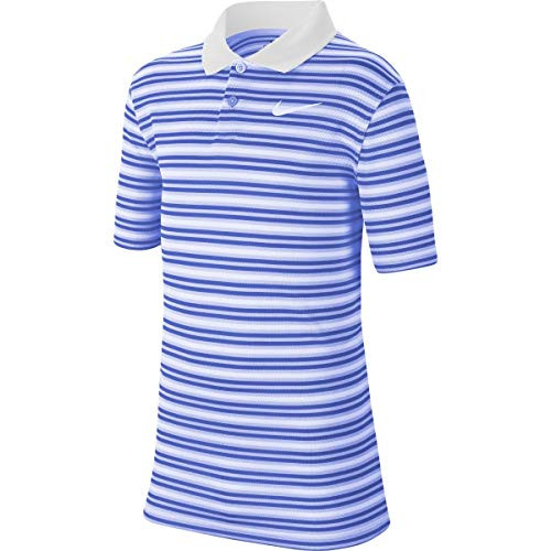 Nike Kids Boy s Dri-FIT Victory Stripe Polo -Little Kids Big Kids- Hydrogen Blue Pacific Blue White MD -10-12 Big Kids- Nike Kids Boy s Dri-FIT Victory Stripe Polo -Little Kids Big Kids- Hydrogen Blue Pacific Blue White MD -10-12 Big Kids-