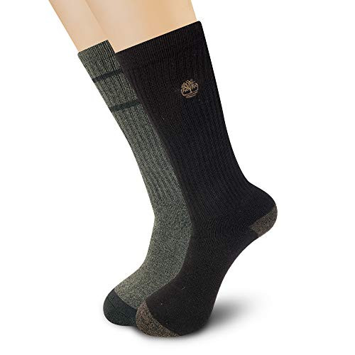 Timberland Men s 2-Pack Core Stripe Boot Socks  Grape Leaf  One Size