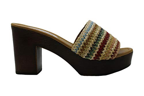 Steve Madden Womens Fran Faux Suede Platform Sandals Multi 7 Medium -B M-