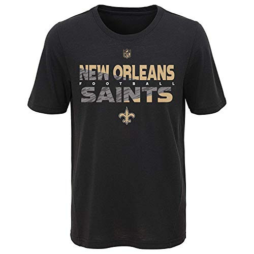 Outerstuff NFL Youth Boys -8-20- Flux Short Sleeve Ultra Tee New Orleans Saints Youth Boys Large -14-16- Outerstuff NFL Youth Boys -8-20- Flux Short Sleeve Ultra Tee New Orleans Saints Youth Boys Large -14-16-
