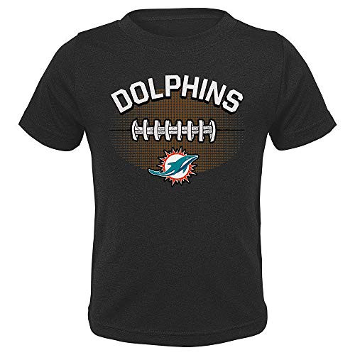 Outerstuff NFL Toddler Football Logo Short Sleeve T-Shirt -2T  Miami Dolphins Gray-