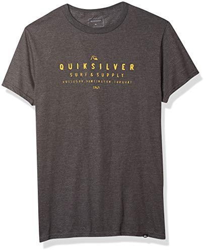 Quiksilver Men s Half Past TEE  Charcoal Heather  X-Large