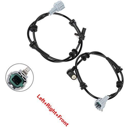 FreieFahrt -pack of 2- ALS621 ABS Wheel Speed Sensor Left Plus Right Plus Front Replacement For 2005-2007 for Nissan Titan 2005-2007 for Nissan Armada 2004-2007 for Infiniti QX56