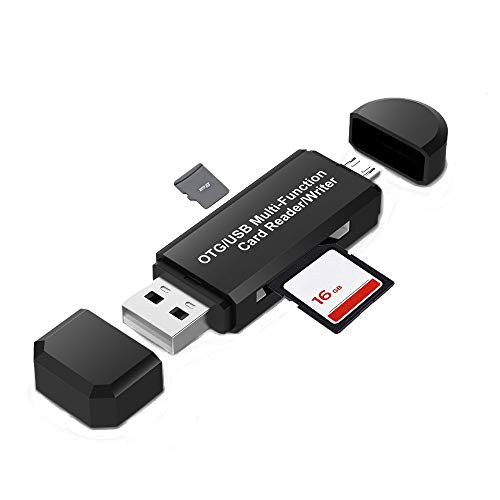 deminc Portable Memory Card Reader Micro USB OTG and USB 2.0 Adapter Fit for SD  Micro SD  SDHC  Micro SDHC  SDXC  Micro SDXC