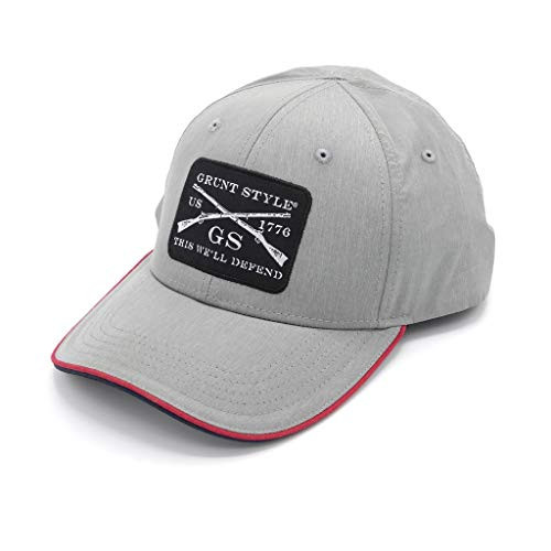 Grunt Style Hat - GS Logo Woven Patch Lightweight Cap -Heather Grey  One Size-