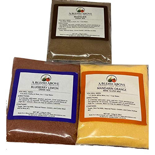 A Blend Above Drink Mix  Best Sellers Variety Pack - Mudslide  Blueberry Lemon  and Mandarin Orange
