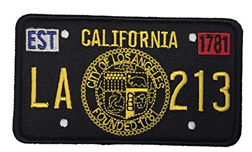 City of Los Angeles California License Plate 213 Patch