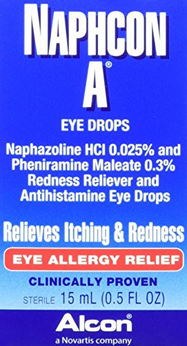 Alcon Naphcon-A Allergy Relief Eye Drops  0.5-Ounce Bottles -Pack of 2-