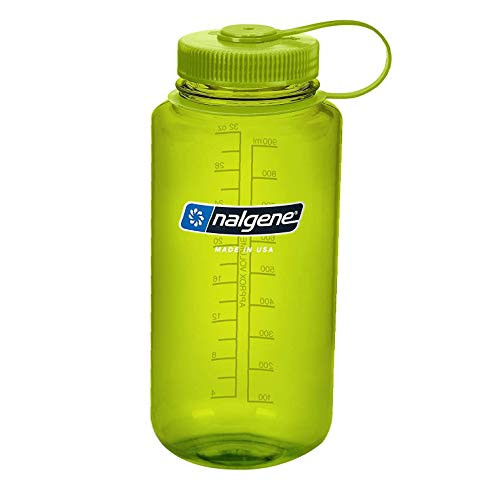 Nalgene Tritan Wide Mouth BPA-Free Water Bottle  Spring Green  1 Quart - New Pack